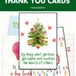 12 Free Printable Teacher Christmas Thank You Cards