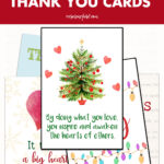 12 Free Printable Teacher Christmas Thank You Cards