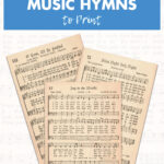 24 Free Vintage Christmas Sheet Music Hymns to Print