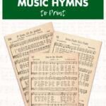 24 Free Vintage Christmas Sheet Music Hymns to Print