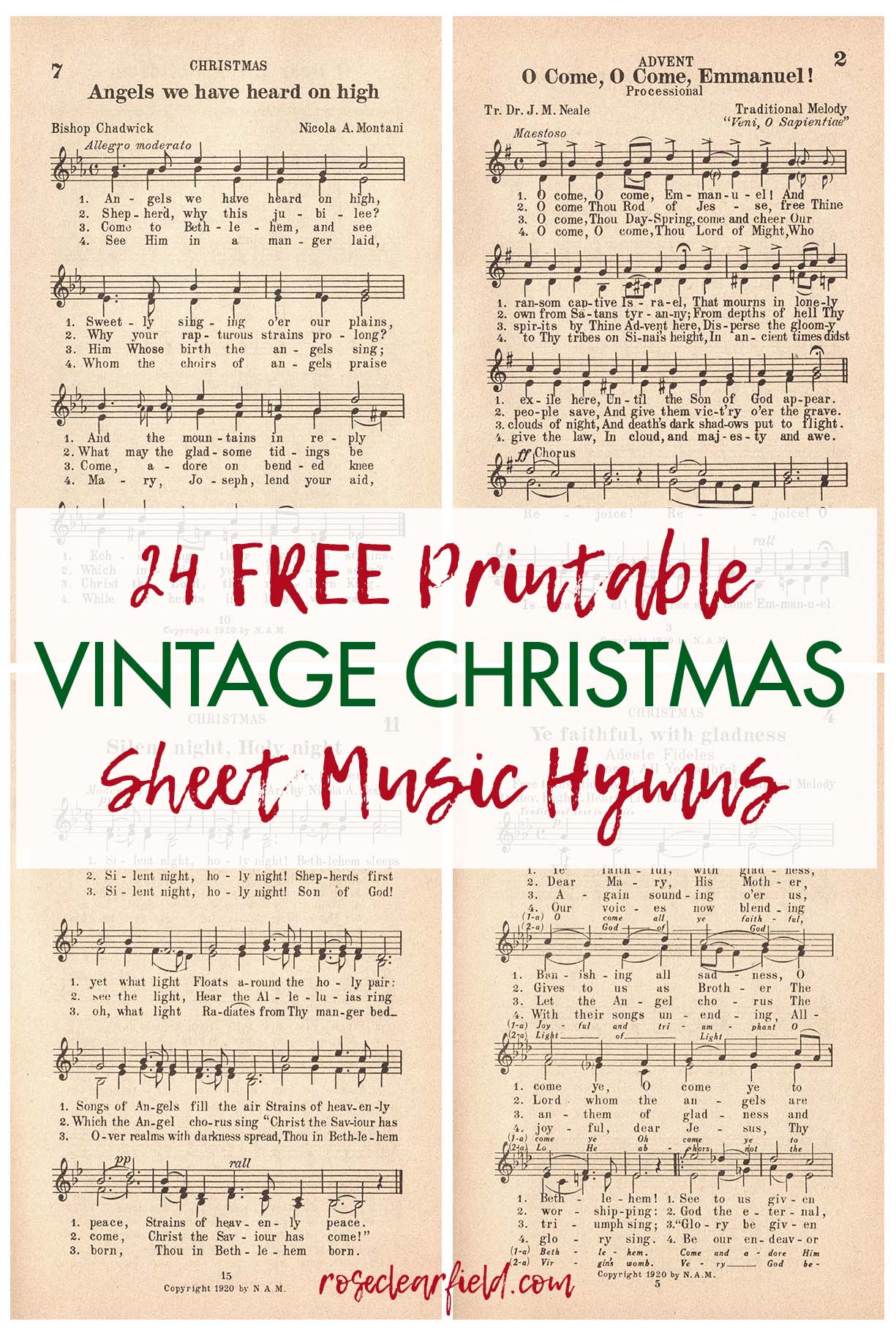 Printable Christmas Sheet Music Free