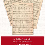 A Collection of 24 Free Printable Vintage Christmas Hymns