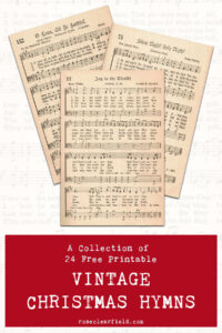 A Collection of 24 Free Printable Vintage Christmas Hymns