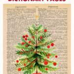 A Set of Free Printable Christmas Dictionary Pages