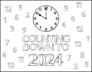 Counting Down to 2024 Placemat