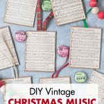 DIY Vintage Christmas Music Ornaments