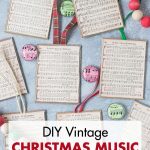 DIY Vintage Christmas Music Ornaments