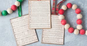DIY Vintage Christmas Music Ornaments