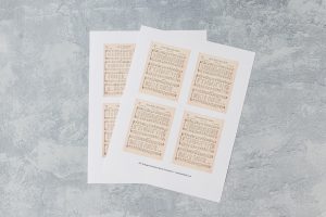 DIY Vintage Christmas Music Ornaments
