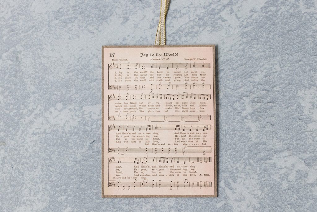 DIY Vintage Christmas Music Ornaments