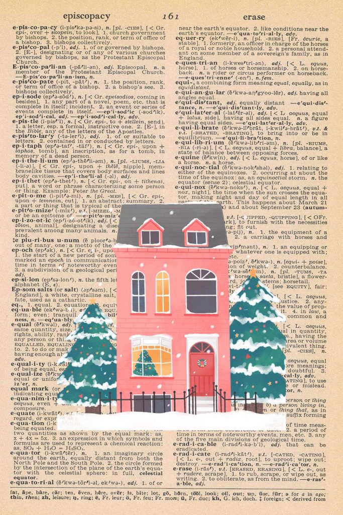 Free Christmas Dictionary Page Printable Christmas House Preview