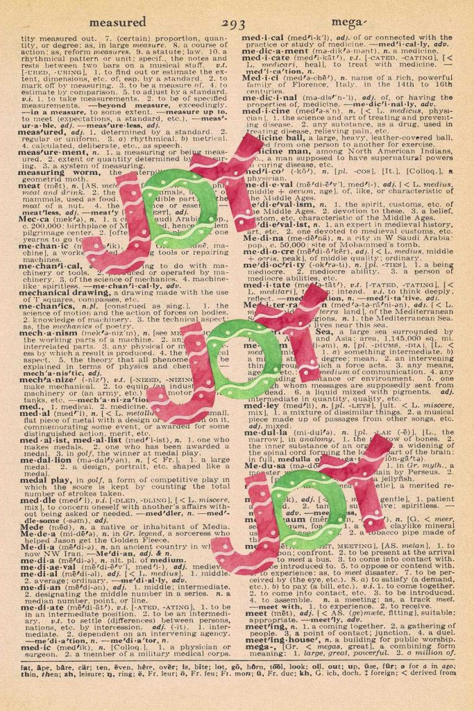 Free Christmas Dictionary Page Printable Joy Preview