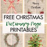Free Christmas Dictionary Page Printables