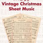 Free Printable Vintage Christmas Sheet Music Hymns • Rose Clearfield
