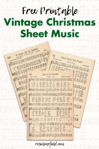 Free Printable Vintage Christmas Sheet Music