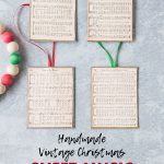 Handmade Vintage Christmas Sheet Music Ornaments