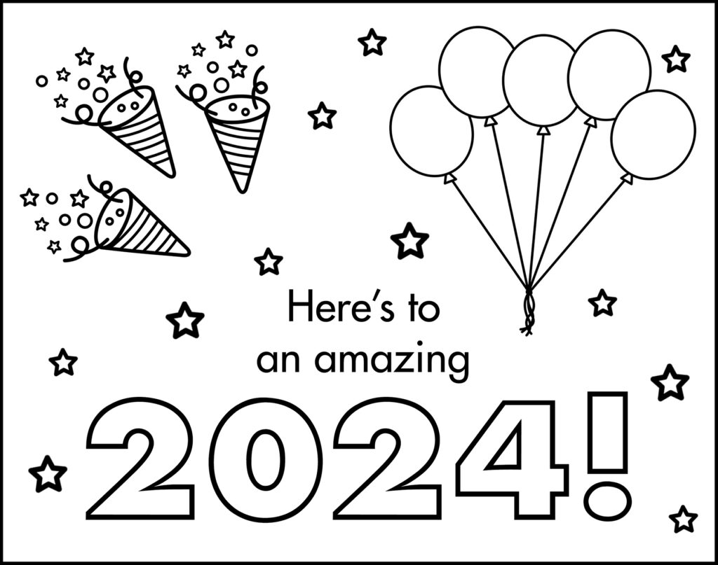 Here's to an Amazing 2024 Placemat