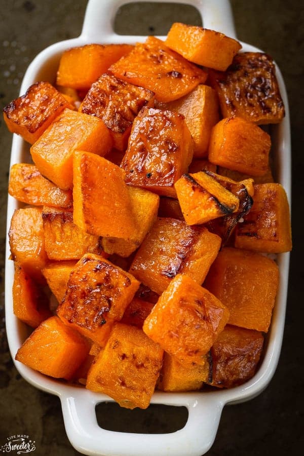 Maple Cinnamon Roasted Butternut Squash Life Made Sweeter