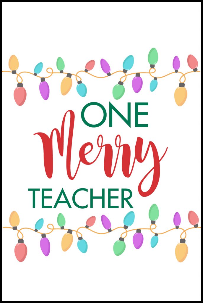 One Merry Teacher Card