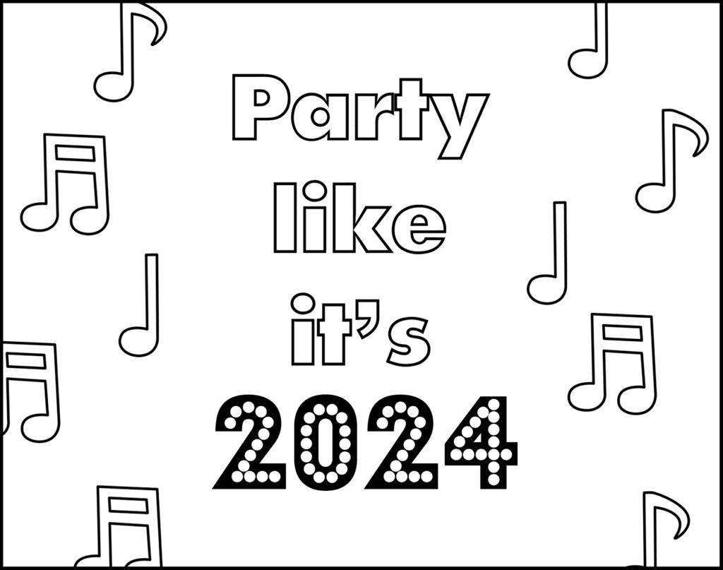 Party Like It's 2024 Placemat