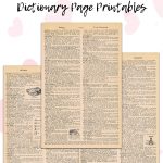 10 Free Valentine's Day Dictionary Page Printables