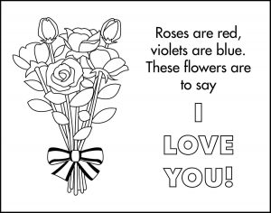 Valentine's Day Bouquet Placemat