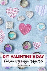 DIY Valentine's Day Dictionary Page Magnets