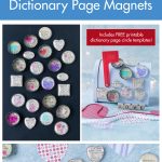 DIY Valentine's Day Dictionary Page Magnets