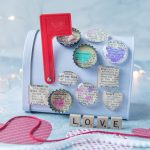 DIY Valentine's Day Dictionary Page Magnets Rose Clearfield