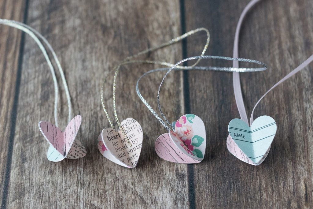 Valentine's Day Paper Heart Ornaments