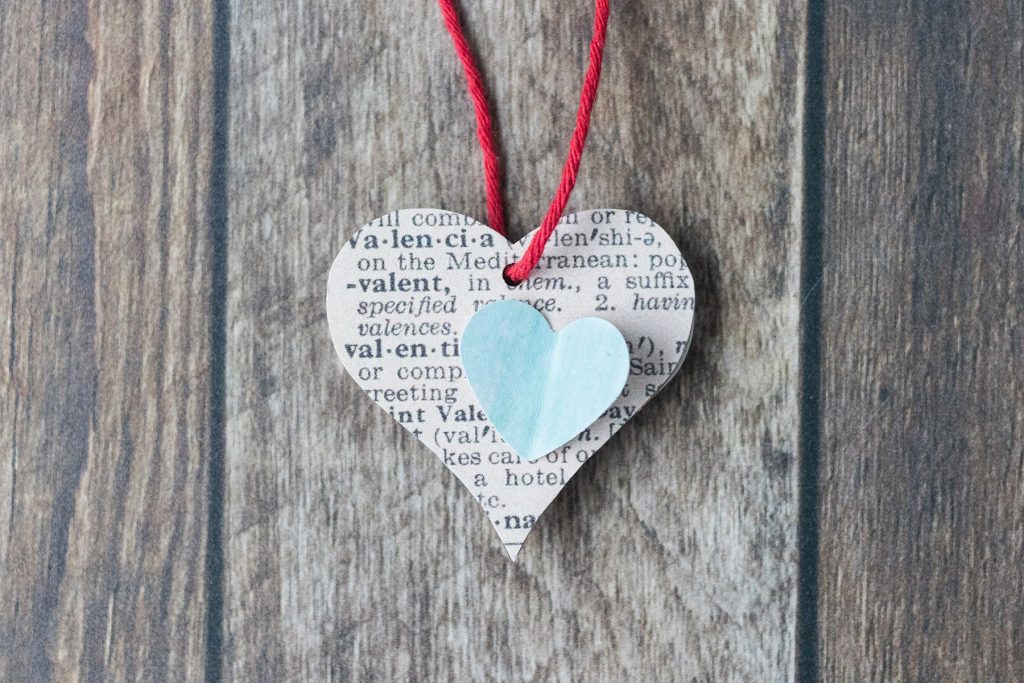 DIY Valentine's Day Wooden Heart Ornaments