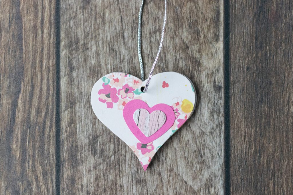 DIY Valentine's Day Wooden Heart Ornaments