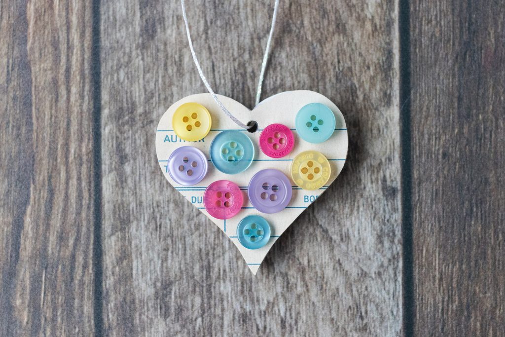 DIY Valentine's Day Wooden Heart Ornaments