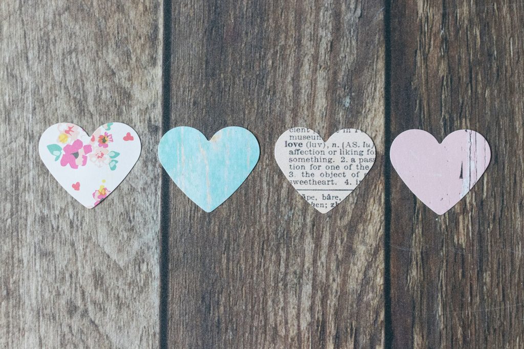 Valentine's Day Paper Heart Ornaments