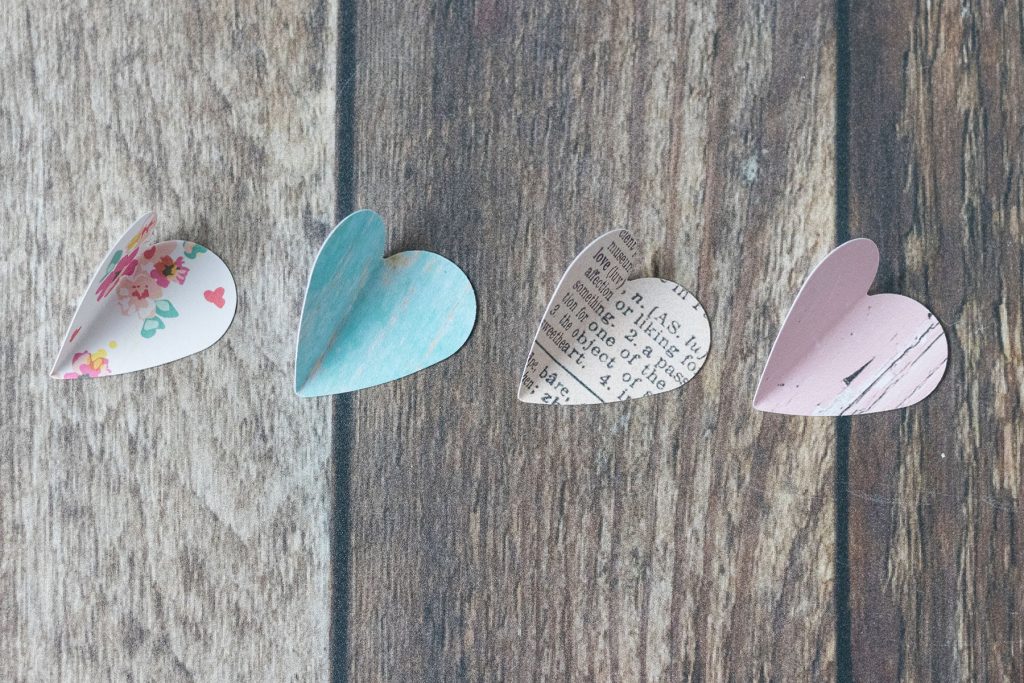 Valentine's Day Paper Heart Ornaments