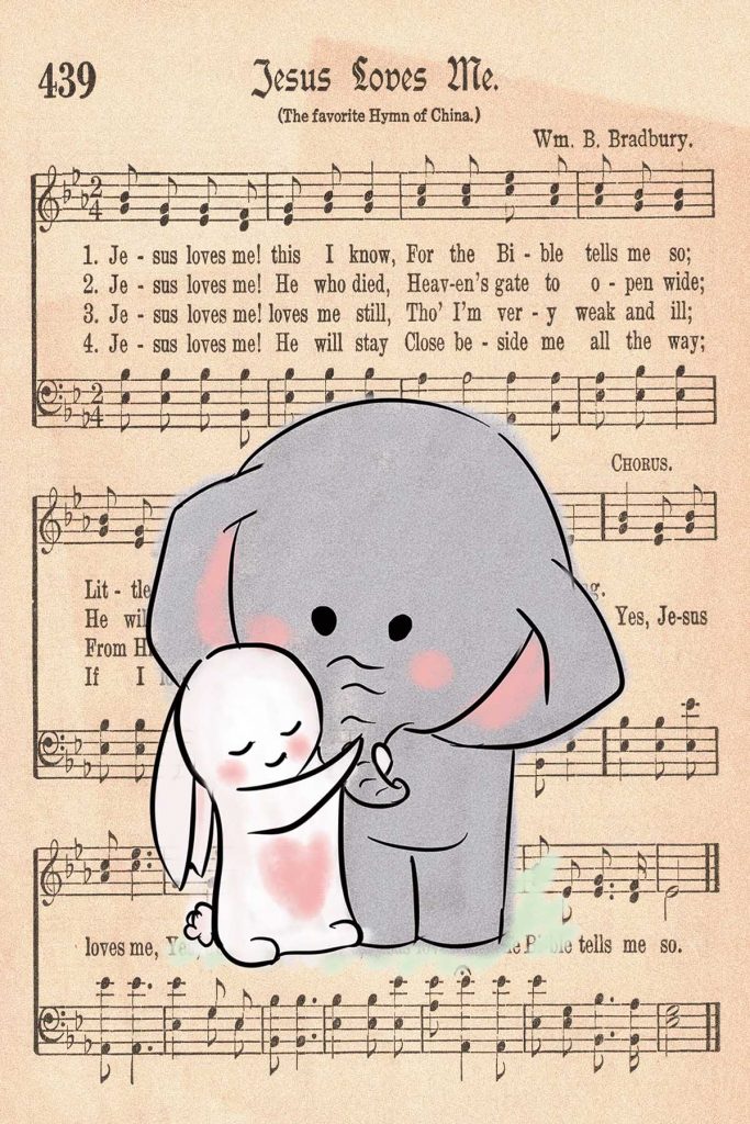 Elephant Nursery Decor Elephant and Rabbit Hugging