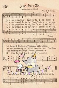 Elephant Nursery Decor Tight Rope Walk