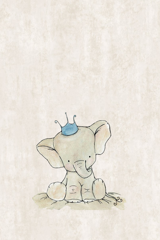 Elephant Nursery Decor With Crown