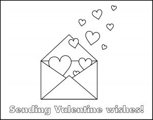 Envelope With Hearts Valentine's Day Placemat