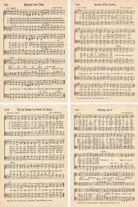 Favorite Hymns Baptism Collage