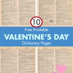 Free Printable Valentine's Day Dictionary Pages