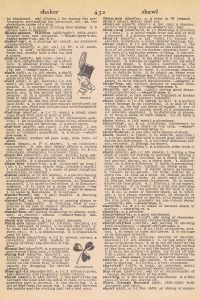 Shamrock Vintage Dictionary Page