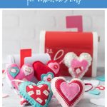 DIY Felt Heart Ornaments for Valentine's Day