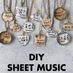 DIY Sheet Music Pendant Necklaces