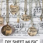 DIY Sheet Music Pendant Necklaces