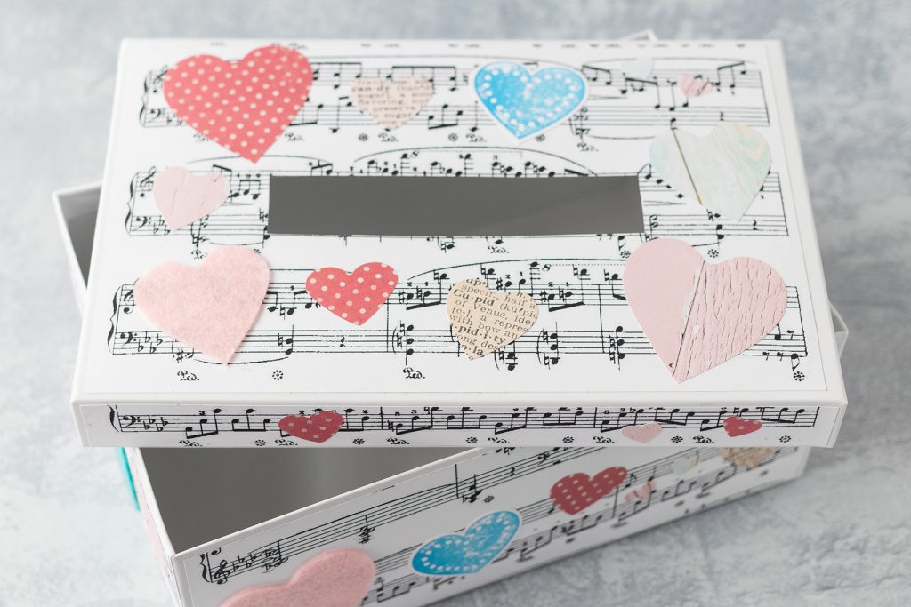 DIY Sheet Music Valentine s Day Box Rose Clearfield