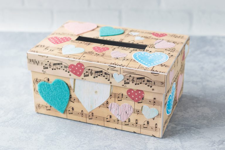 DIY Sheet Music Valentine's Day Box • Rose Clearfield