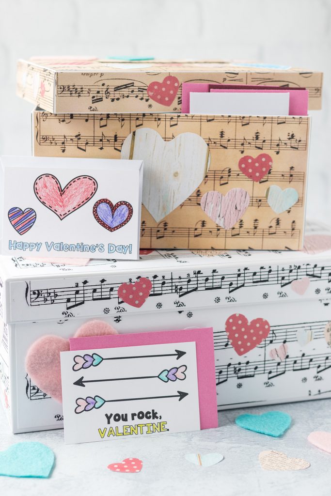 DIY Sheet Music Valentine's Day Box