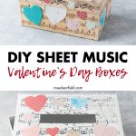 DIY Sheet Music Valentine's Day Boxes