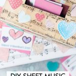 DIY Sheet Music Valentine's Day Boxes